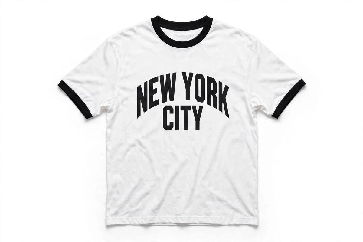 NYC Contrast Trim T-Shirt