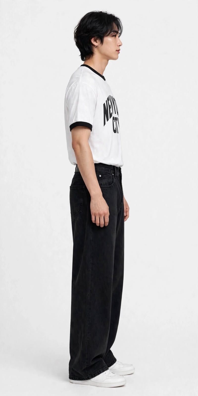 NYC Contrast Trim T-Shirt