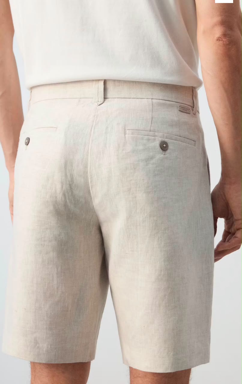 Classic Tailored Linen Shorts