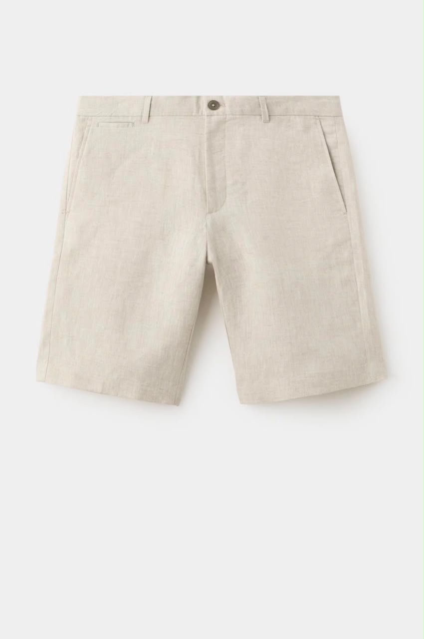 Classic Tailored Linen Shorts