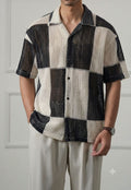 Premium Textured Block Check Shirt