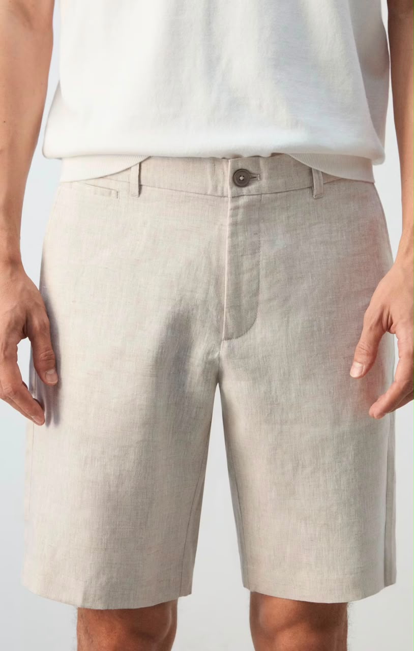 Classic Tailored Linen Shorts