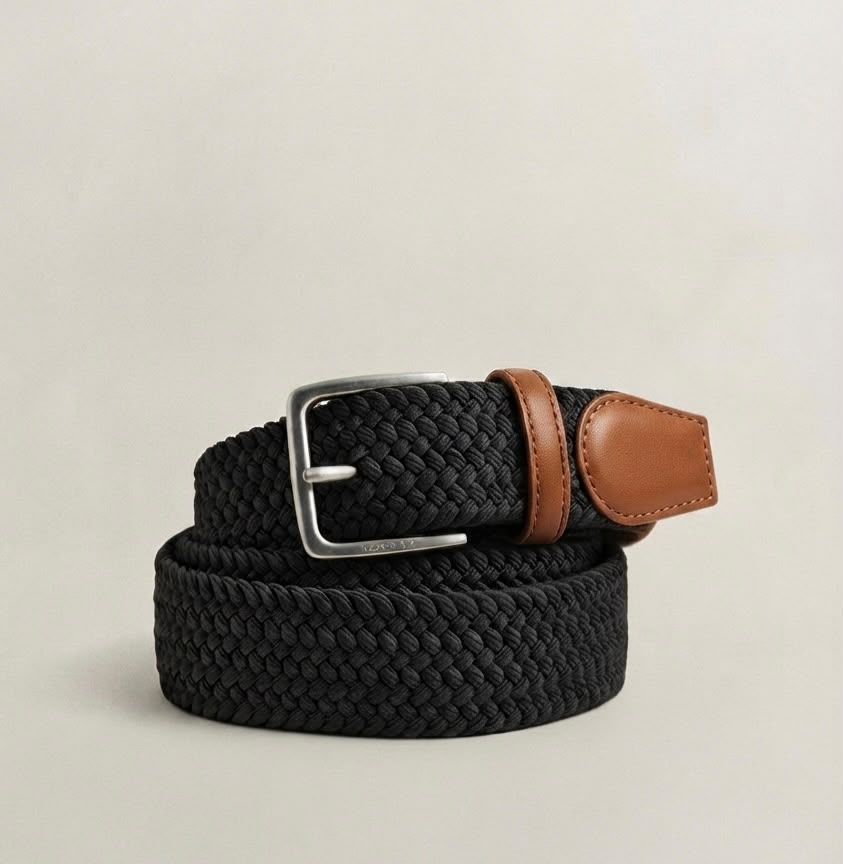 The Executive Matte Black Reversible Leather Belt