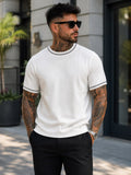 Premium Knitted Tipped Crew-Neck