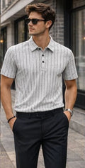 Men’s Premium Button Polo Shirt - House Of Brand